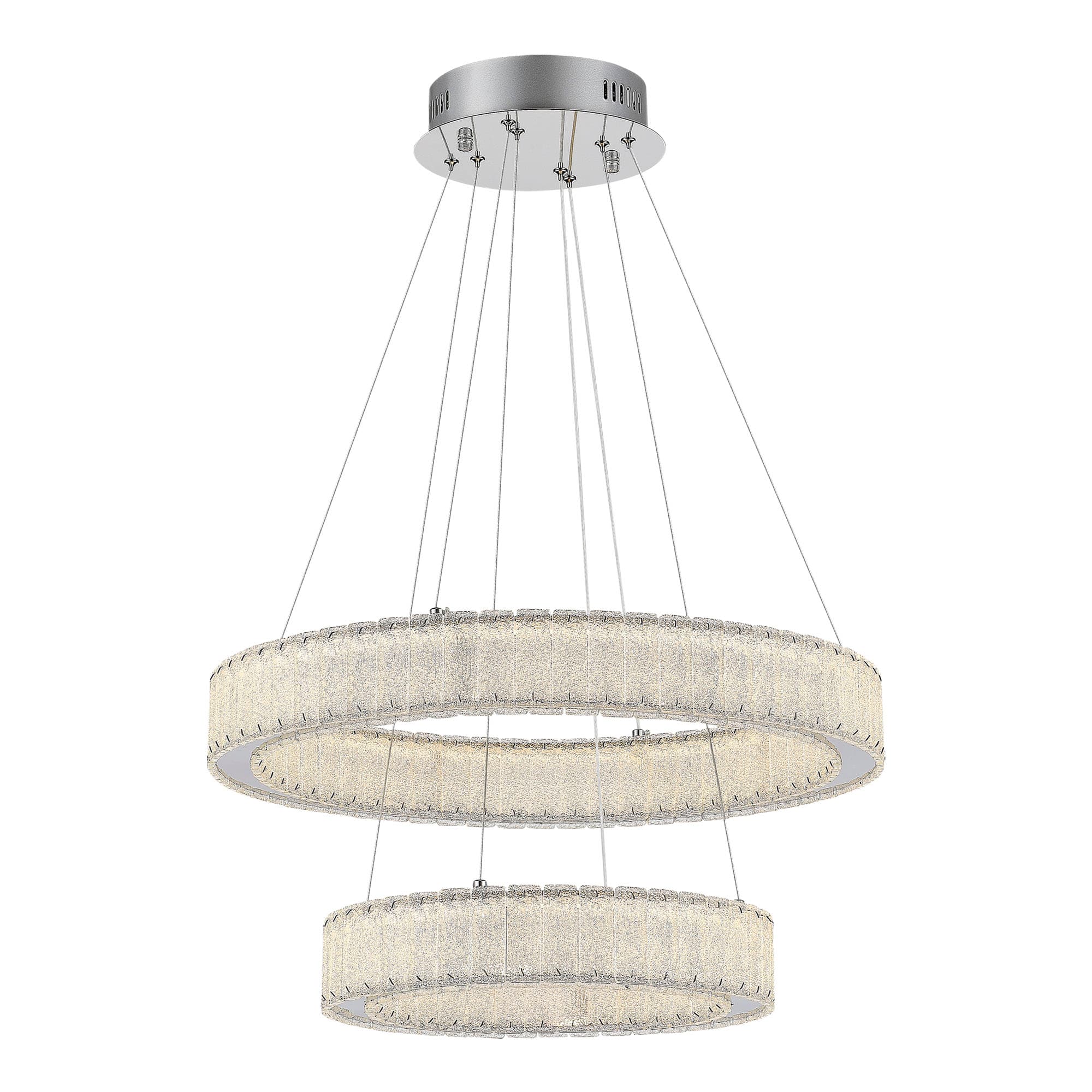 ST Luce SL6008.103.02 Люстра подвесная Хром/Хром LED 2*50W 3000K