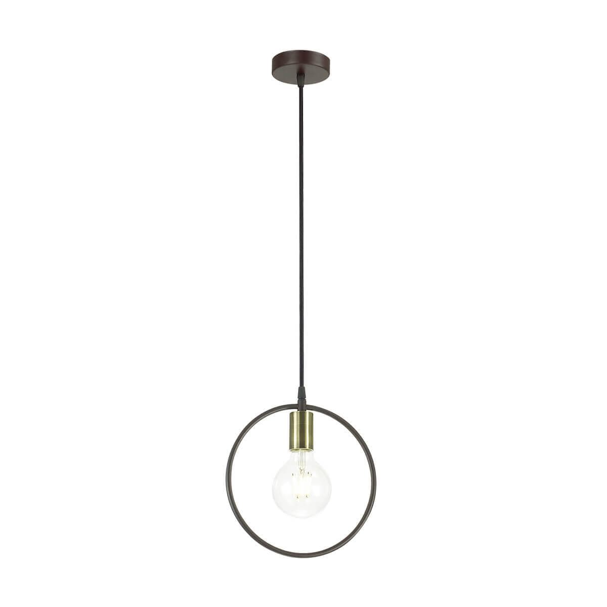 Lumion 3691/1 LN19 258 чёрный, античная бронза Подвес E27 60W 220V DARRYL — миниатюра 1