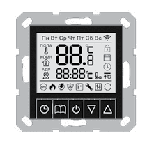 Jasmart G Черный матовый Терморегулятор электронный 16А 250V~ в комплекте с датчиком (4м, 5х20мм)