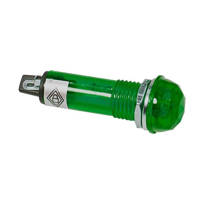 Индикатор ГРАНЕНЫЙ Ø10.2 220V зеленый Rexant 36-4731