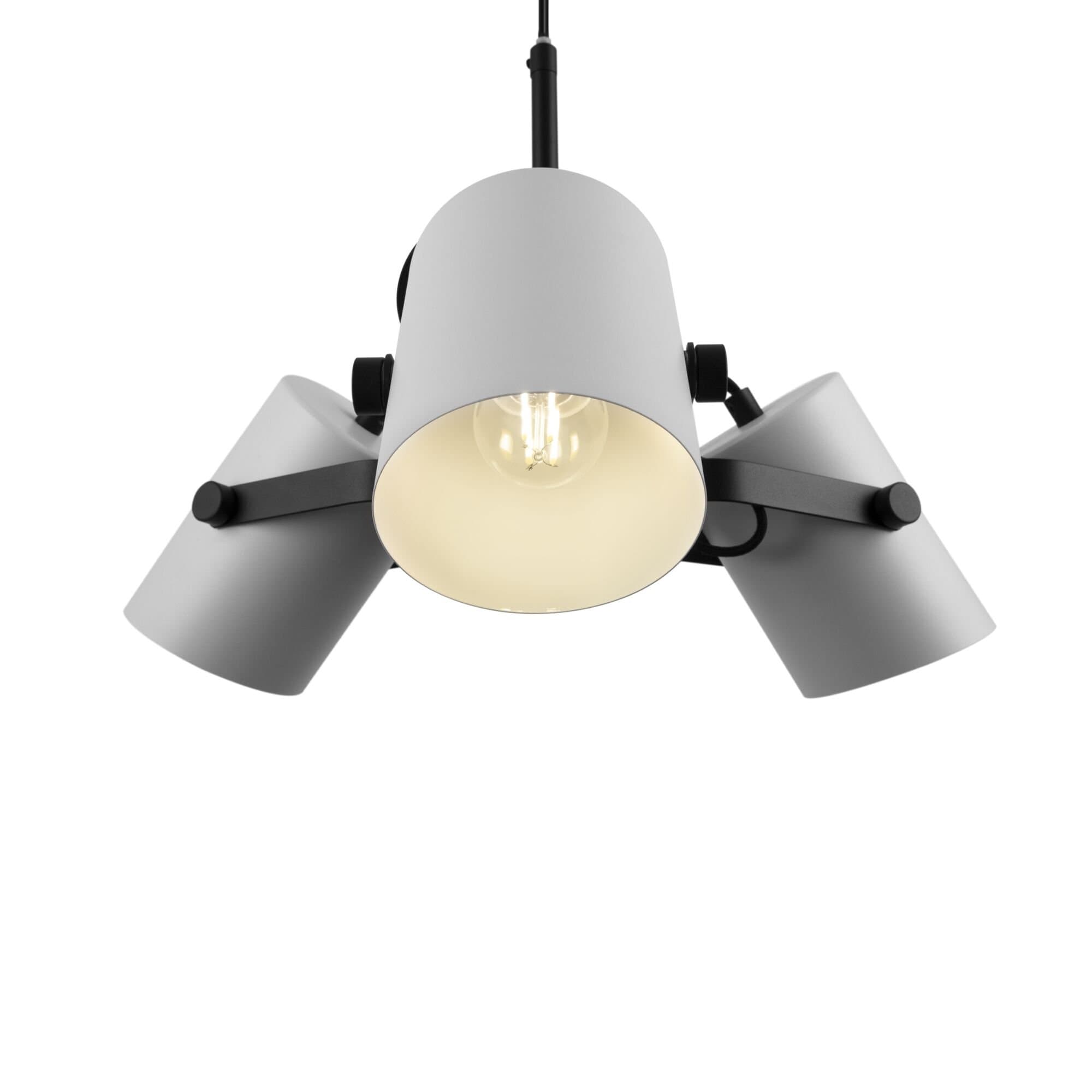 Freya Loft Черно-белый Светильник подвесной FR4004PL-03WB — миниатюра 3