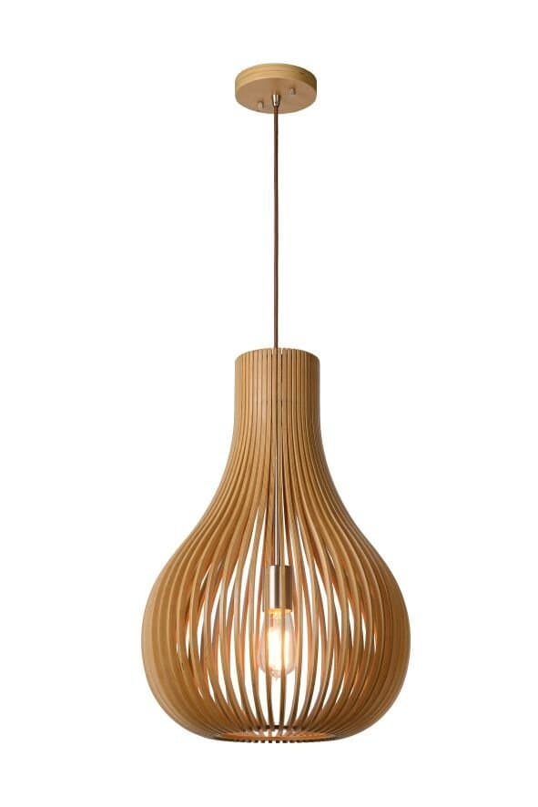 Lucide Bodo Модерн Дерево Подвесной светильник E27 60W 01400/38/72 — миниатюра 2