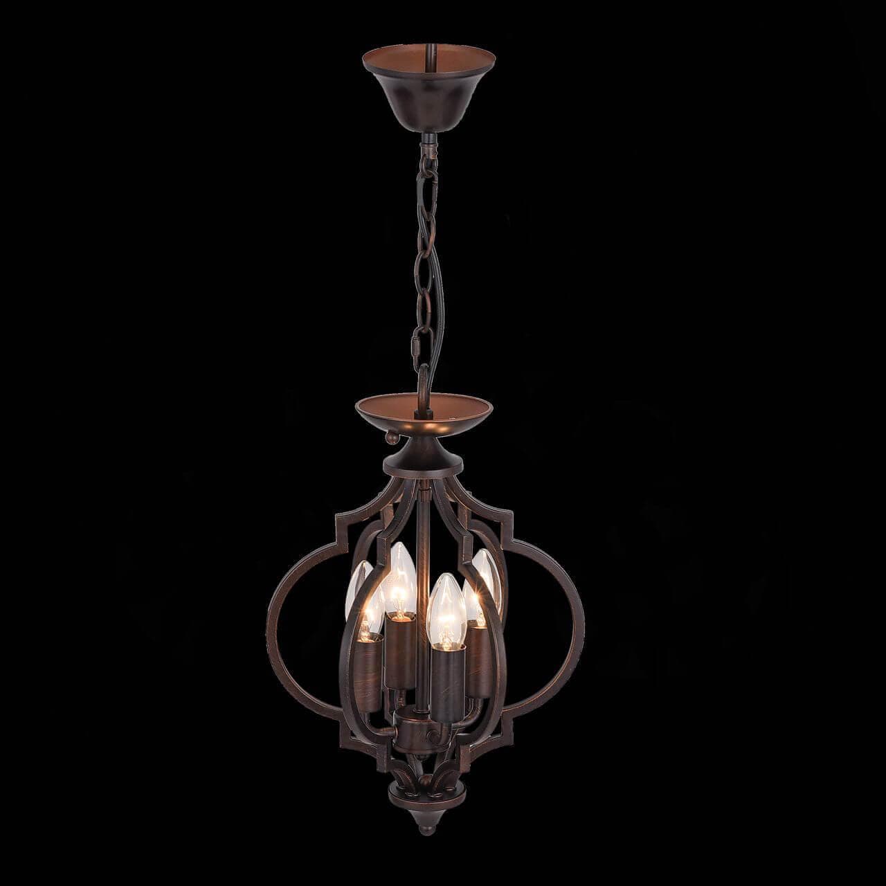 ST LUCE SL361.303.04 Светильник подвесной  Коричневый E14 4*60W — миниатюра 4