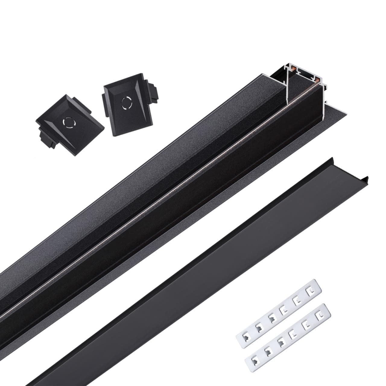 Novotech 135199 SHINO NT23 000 черный Низковольтный шинопровод для встраиваемого монтажа в ГКЛ 2м IP20 48V SMAL