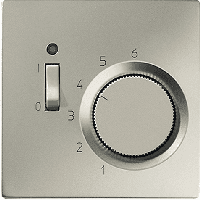 JUNG LS 990 Edelstahl Термостат комнатный, 10(4)А TRES231 — миниатюра 1