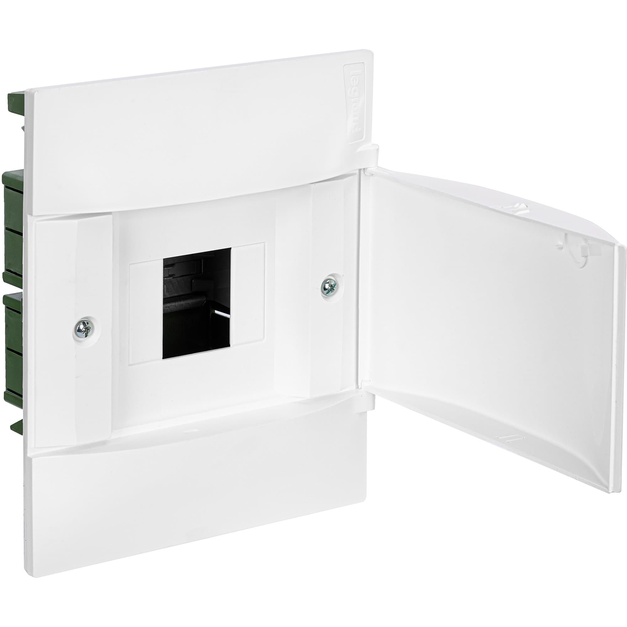 Legrand Practibox S Пластиковый щиток Встраиваемый (в полые стены) 1X4 Белая дверь 134564 — миниатюра 2