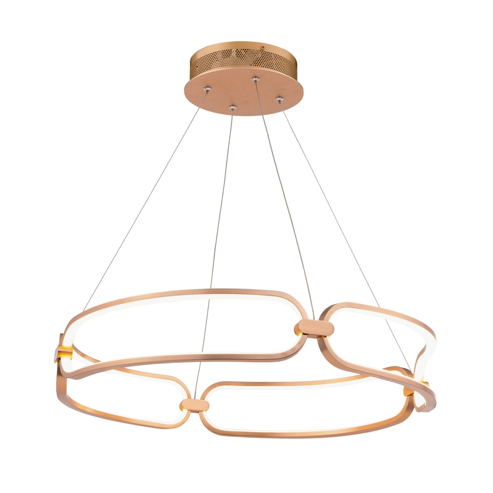 Maytoni Modern Chain Матовое Золото Подвесной светильник LED 50W 3500Лм MOD017PL-L50MG — миниатюра 3