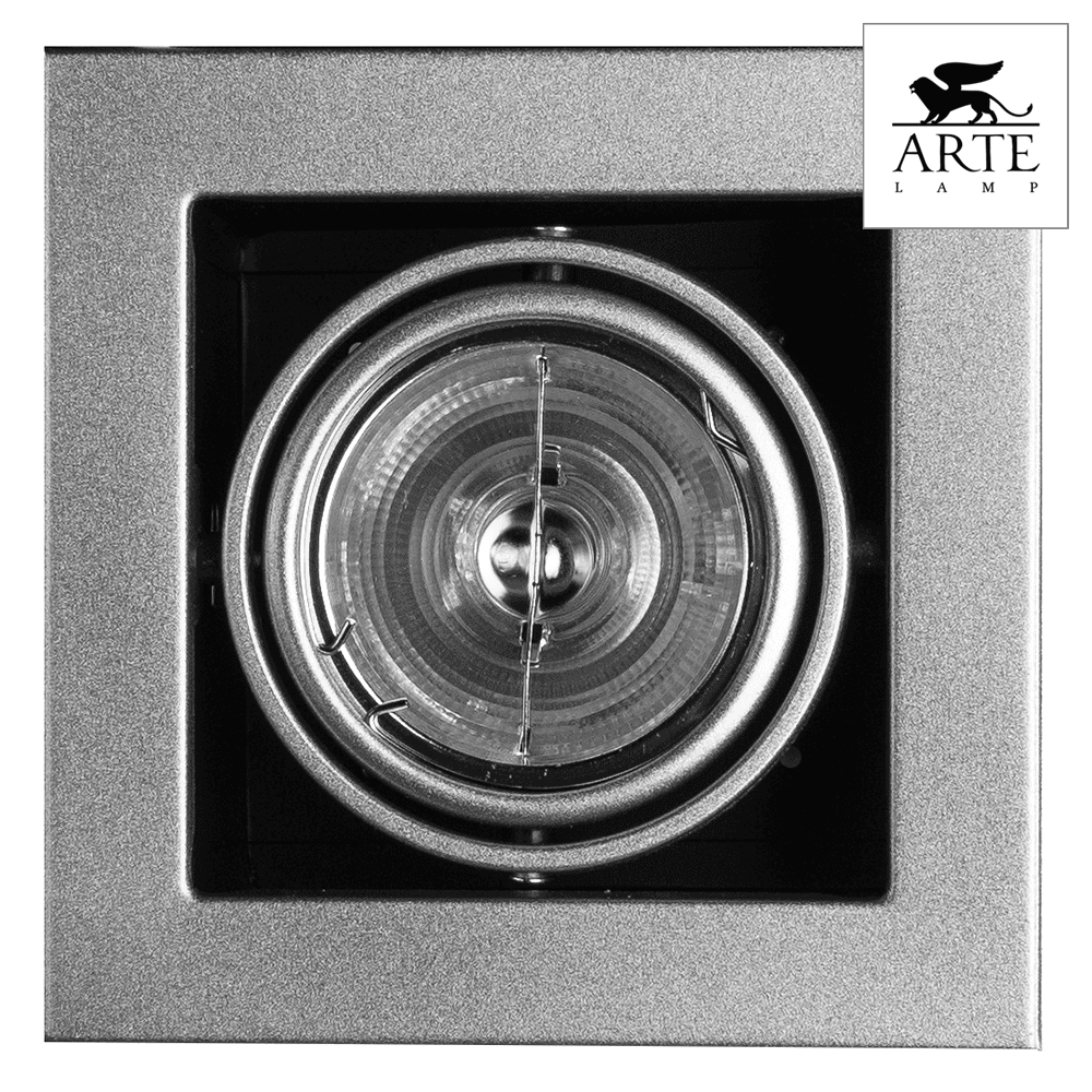 Arte Lamp Cardani Серебро/Серый Светильник точечный встаиваемый 50W G5,3 1x500lm A5930PL-1SI — миниатюра 2