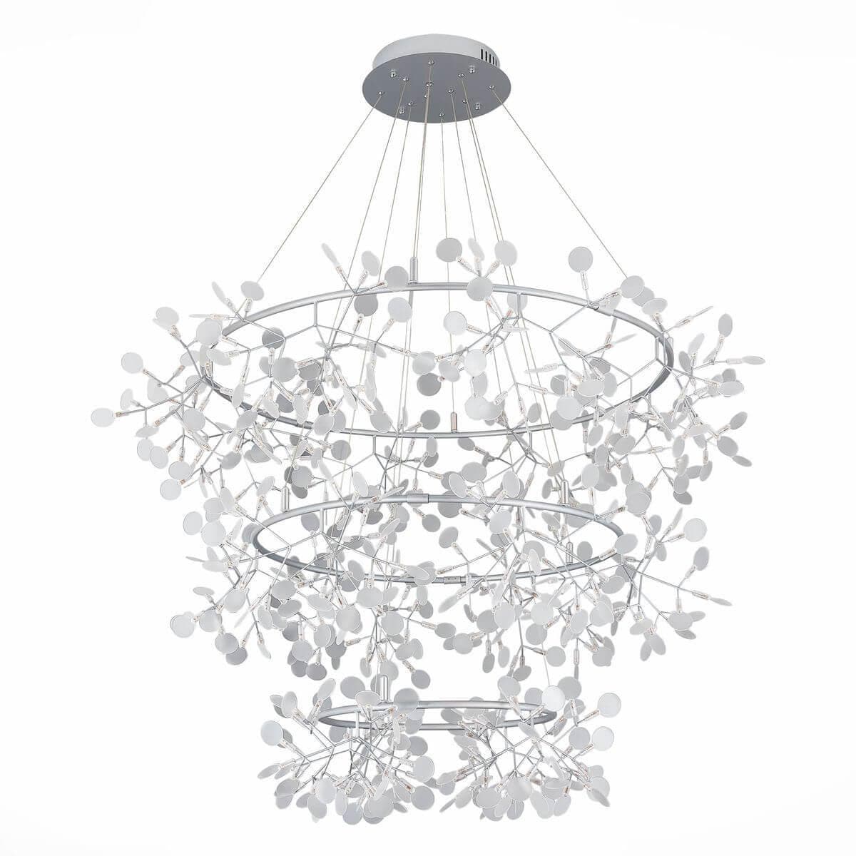 ST Luce SL379.103.486 Люстра подвесная Серебристый/Белый LED 486*0,5W 3500K — миниатюра 1