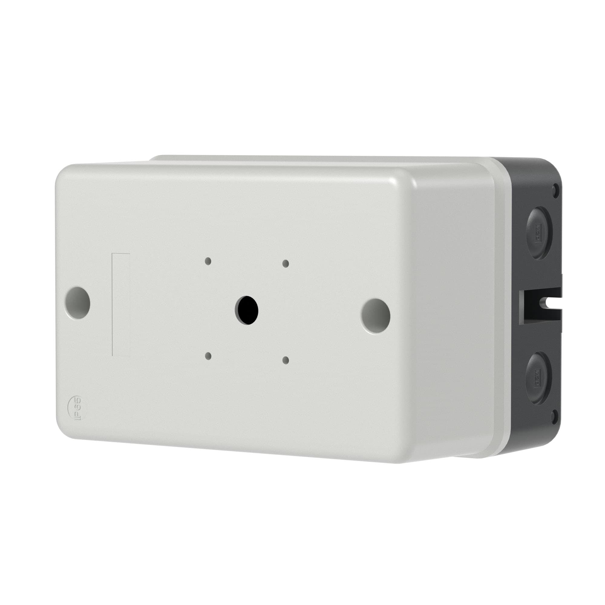 DKC Пластиковый бокс для DMP32 с доп.контактами с красной ручкой селекторного типа IP65 кабельные вводы 2хM25 сверху и снизу 2хM20 сзади — миниатюра 1