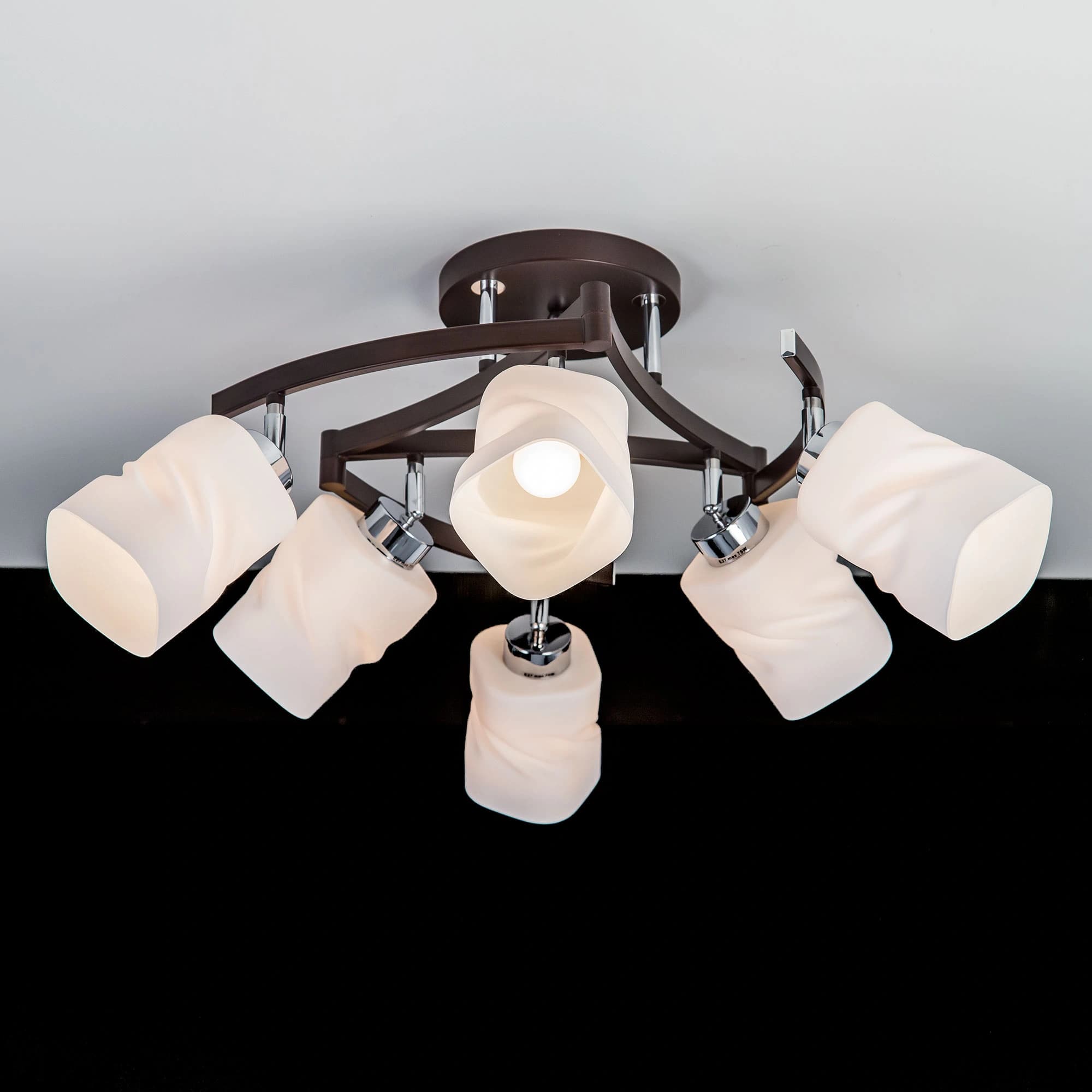 Citilux CL126162 Берта Хром+Венге Люстра — миниатюра 3