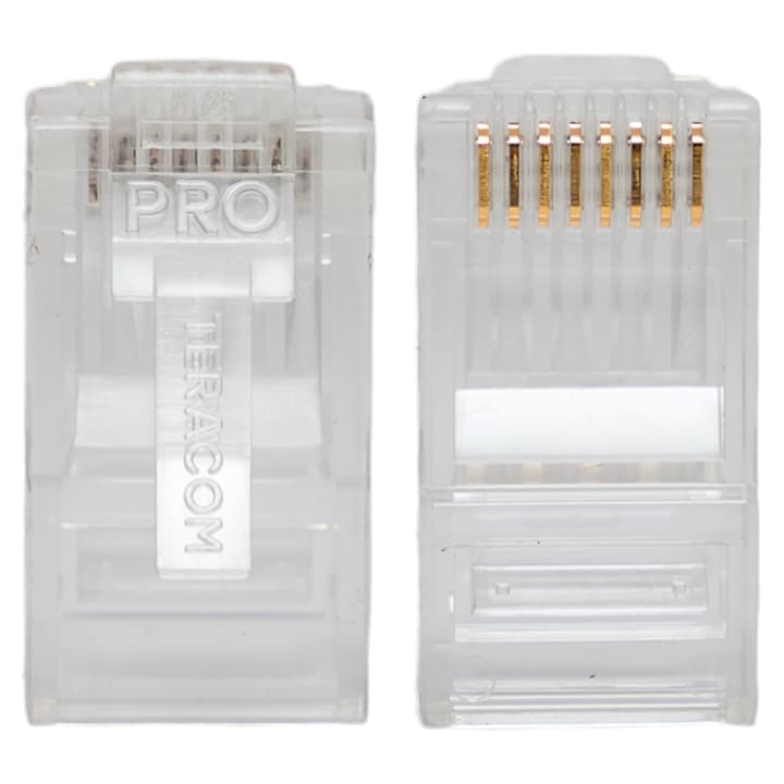 EKF TeraLINK PRO Коннектор RJ-45 TeraLINK PRO неэкранированный 8P8C 30мкд Cat.6 универсальный (упак.20шт) — миниатюра 3