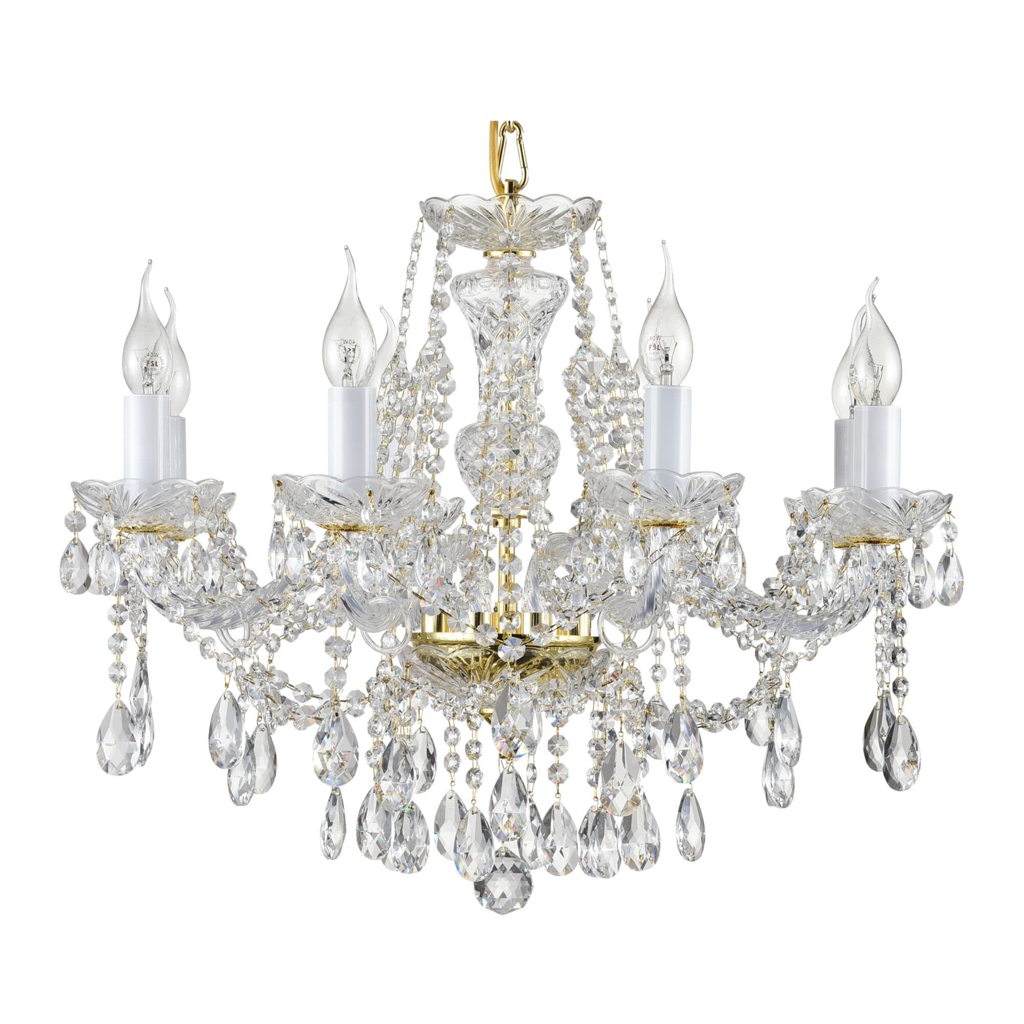 Maytoni Royal Classic Beatrix Золото Люстра 8xE14 60W DIA019-08-G — миниатюра 5