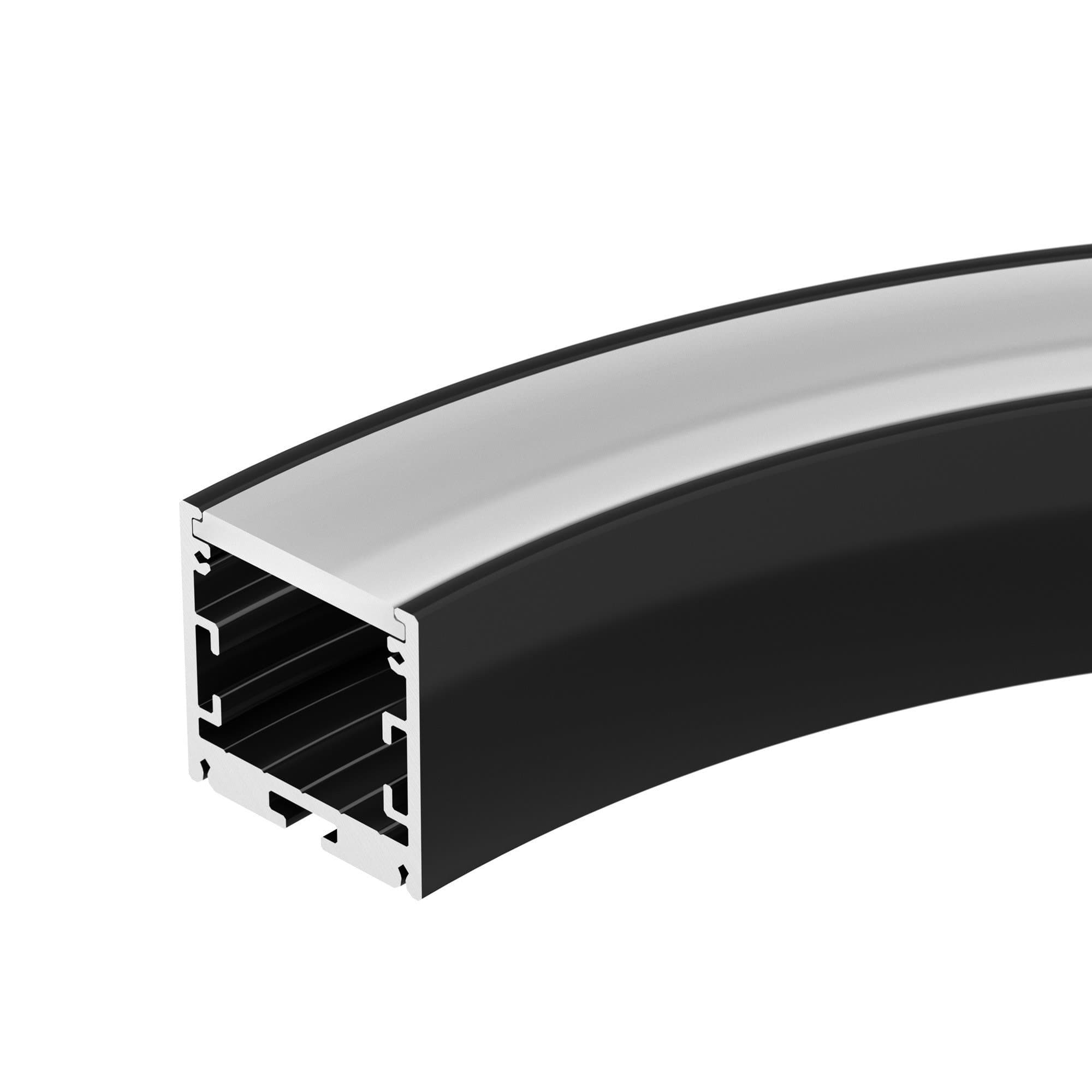 Arlight Профиль SL-ARC-3535-D320-A90 BLACK (дуга 1 из 4) (Алюминий) 032676 — миниатюра 1