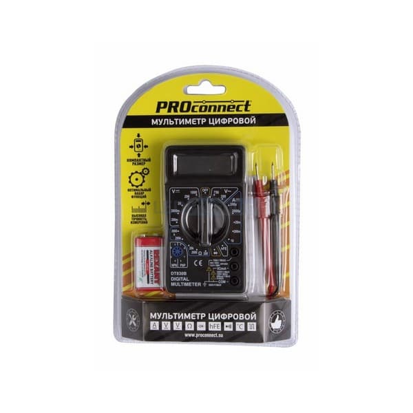 PROconnect Портативный мультиметр M830B (DT830B) 13-3011 — миниатюра 2