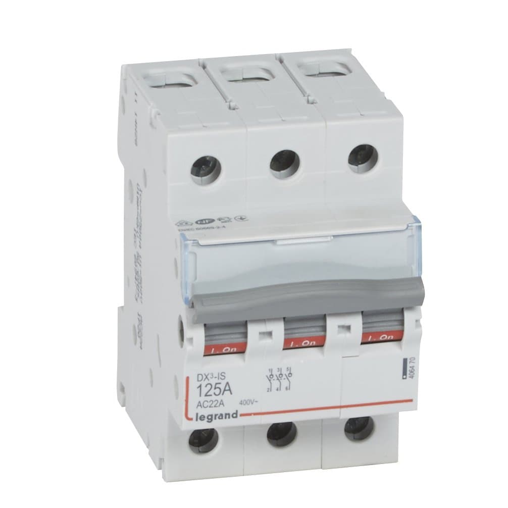 Legrand DX3 IS Рубильник 3P 125A 406470