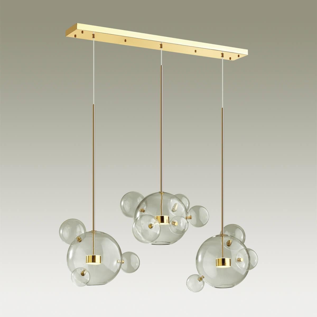 Odeon Light 4640/36L L-VISION (В 3-Х КОРОБКАХ) ODL21 15 золотой/прозрачный Люстра LED 36W 4000K BUBBLES — миниатюра 3