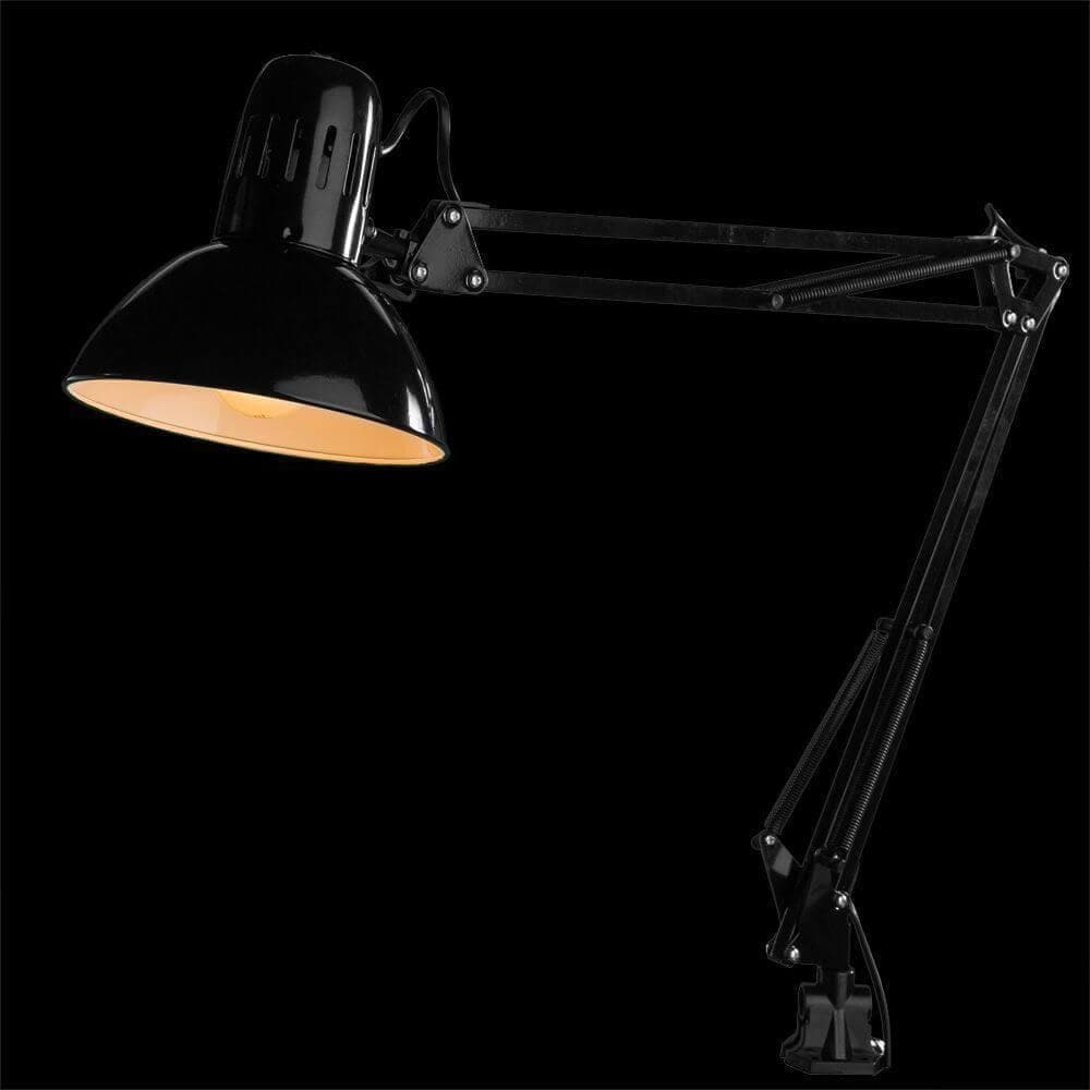 Arte Lamp Senior Черная Лампа настольная офисная 40W E27 A6068LT-1BK — миниатюра 5