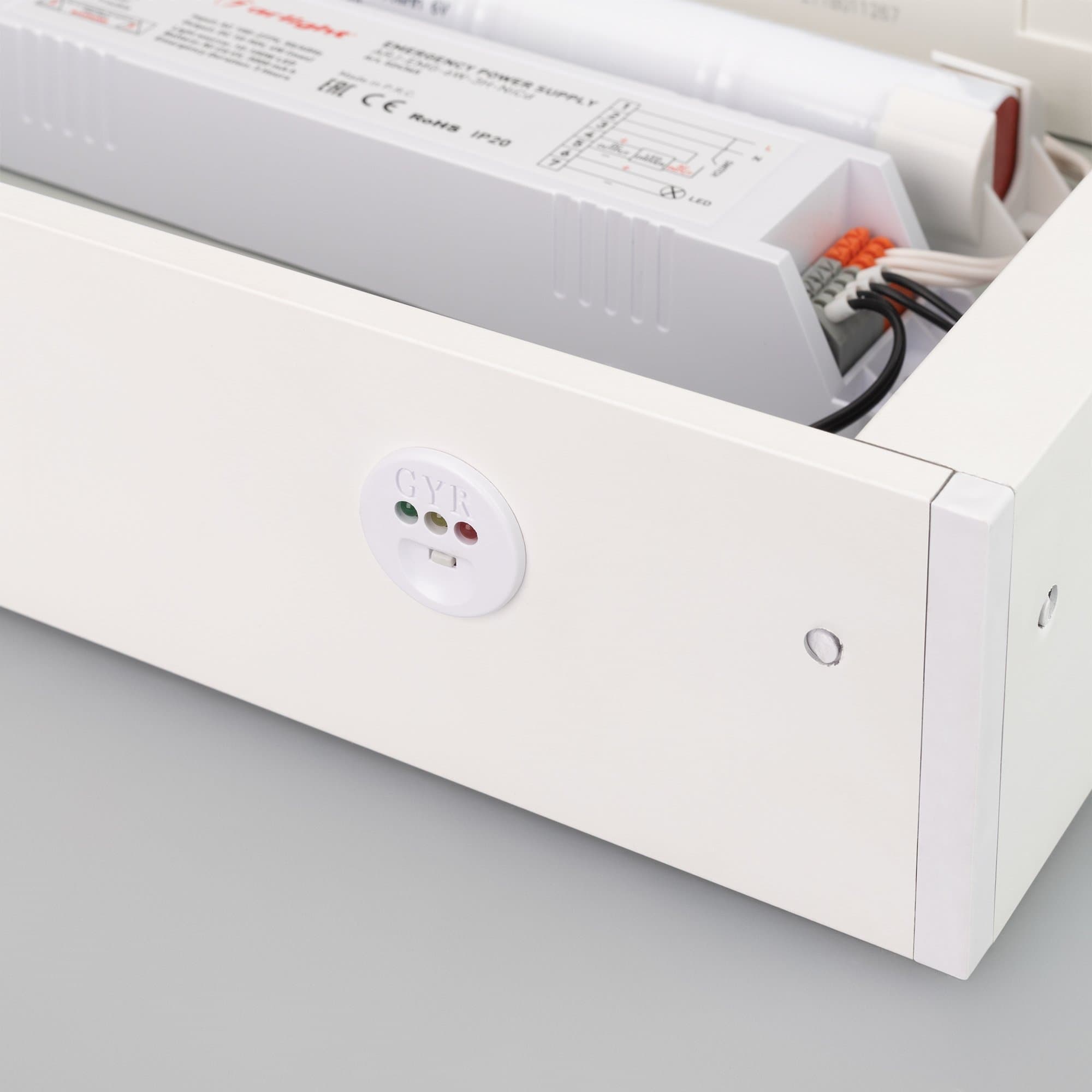 Arlight Панель IM-EMERGENCY-2H-S600x600-45W Warm3000 (WH, 120 deg, 230V) (IP40 Металл, 2 года) 034934 — миниатюра 4