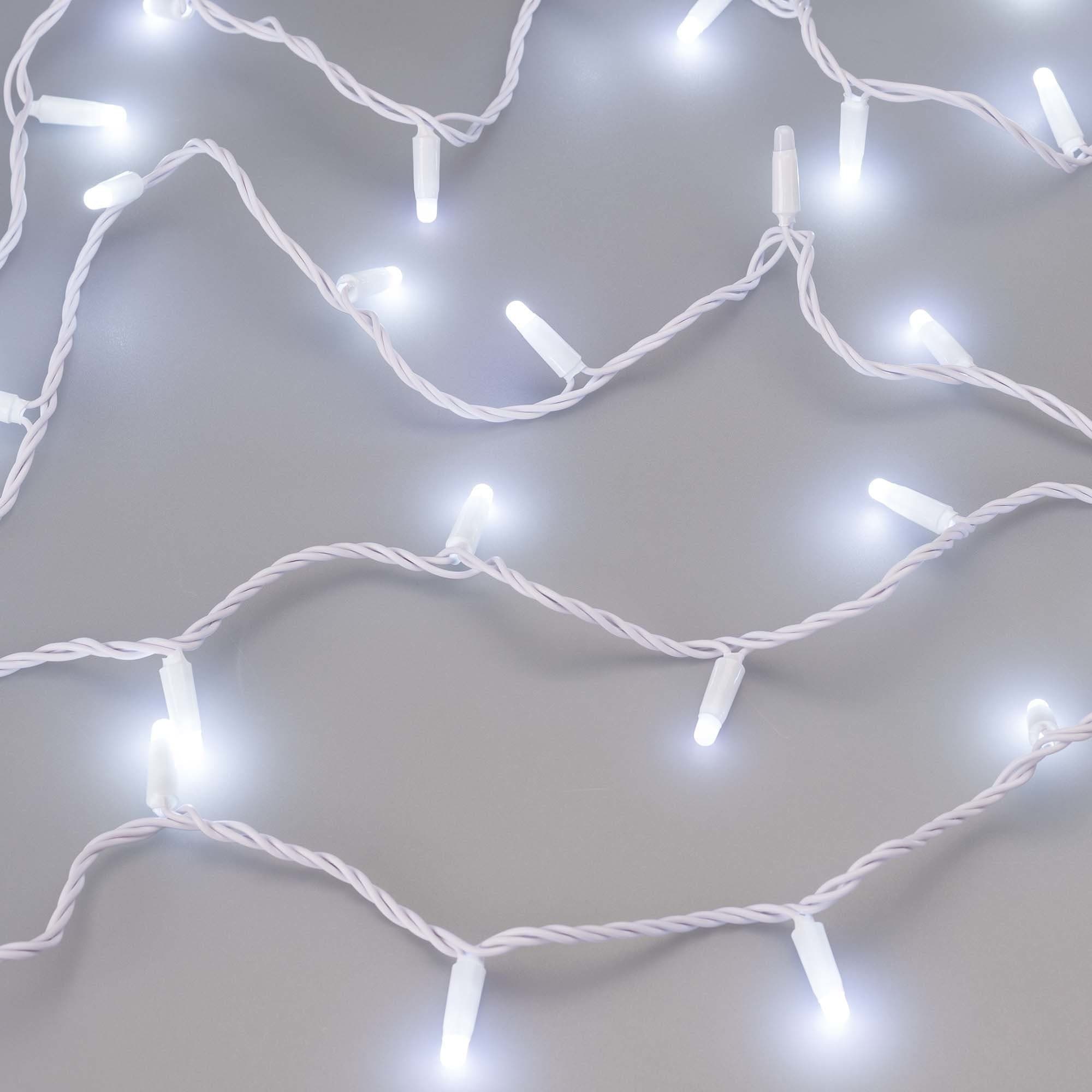 Arlight Светодиодная гирлянда ARD-STRING-CLASSIC-10000-WHITE-100LED-MILK-FLASH White (230V, 7W) (Ardecoled, IP65) 031203 — миниатюра 2