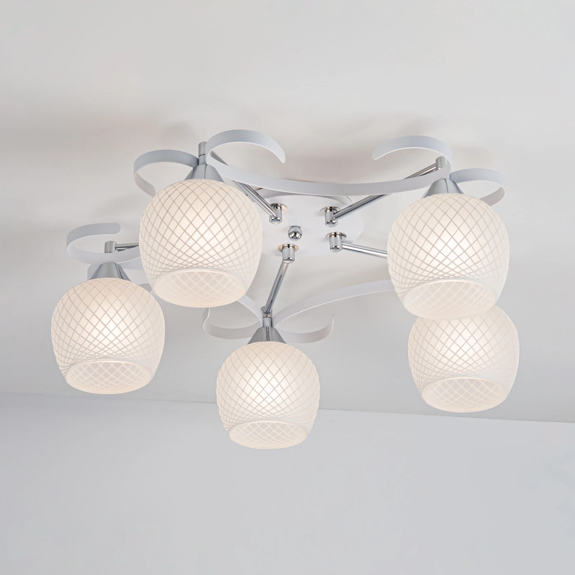 Citilux CL171151 Сюзи Белая+Хром Светильник Люстра — миниатюра 5