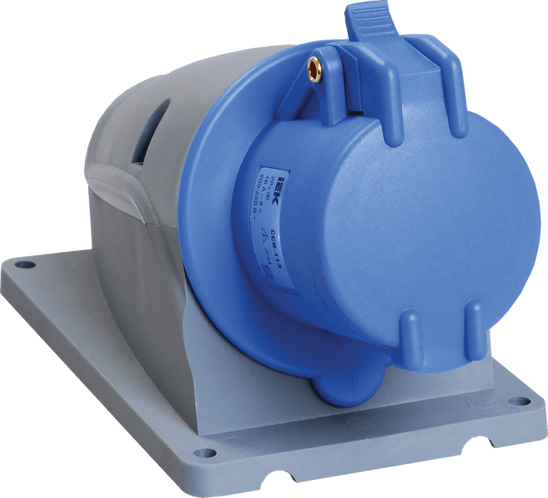 IEK Розетка стационарная ССИ-113 16А-6ч/200-250В 2Р+РЕ IP44 MAGNUM — миниатюра 2