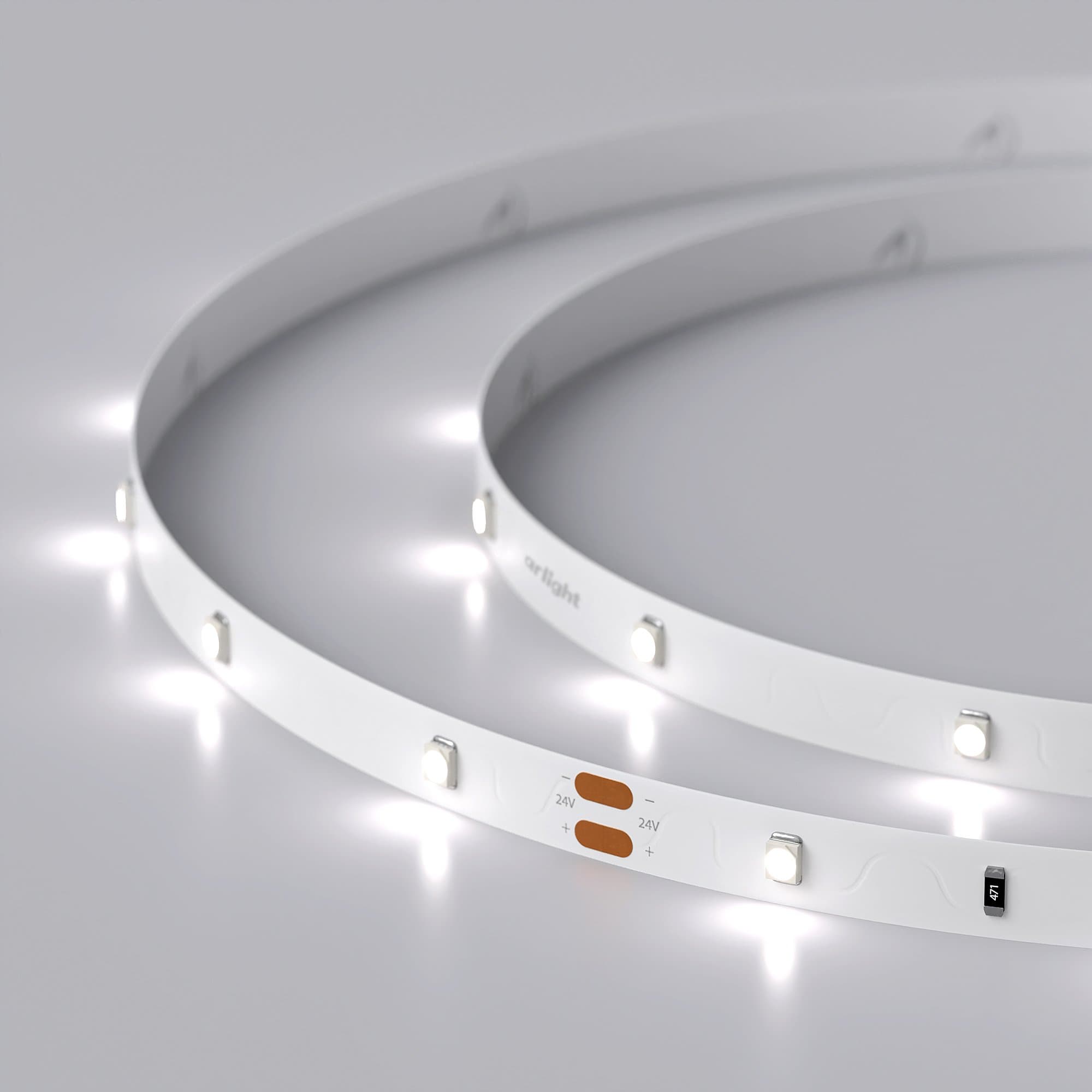 Arlight Светодиодная лента RT 2-5000 24V White6000 0.5x (3528, 150 LED, LUX) (2.9 Вт/м, IP20) 019917(B) — миниатюра 3