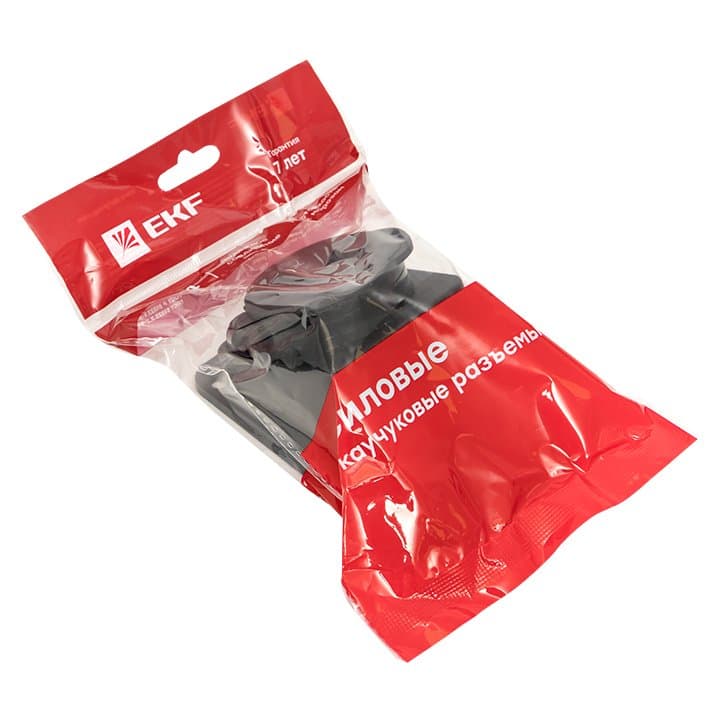 EKF Basic Розетка настенная с защитной крышкой каучуковая наклонная 230В 2P+PE 16A IP44 RPS-019-16-230-44 — миниатюра 2