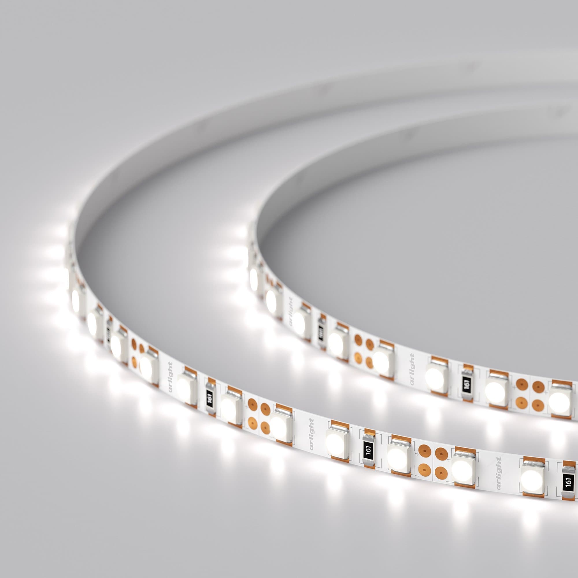 Arlight Светодиодная лента RT 2-5000 12V White6000 5mm 2x (3528, 600 LED, LUX) (9.6 Вт/м, IP20) 014992(B) — миниатюра 2