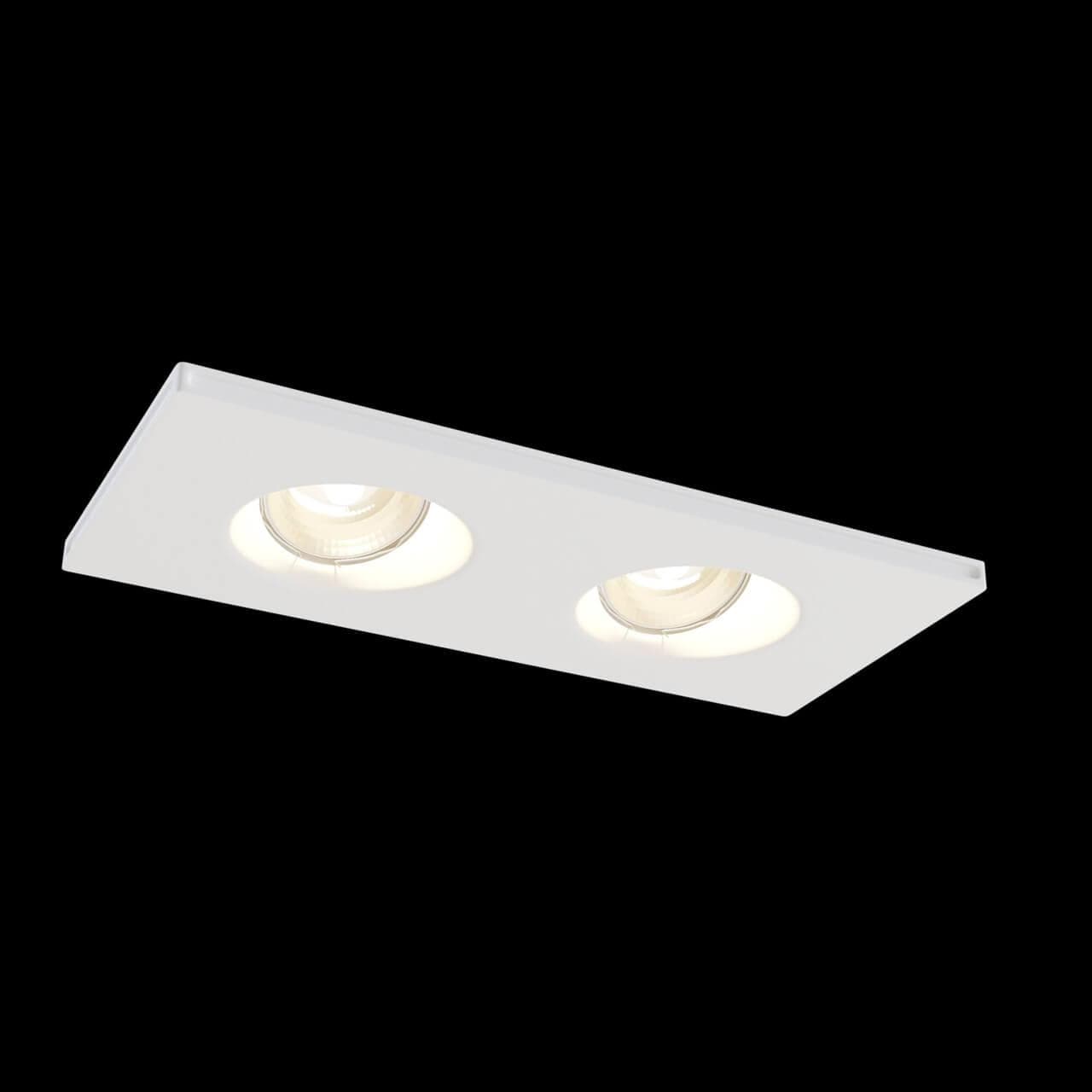 Maytoni DownLight Gyps Белый Встроенный светильник 2xGU10 35W DL002-1-02-W — миниатюра 7