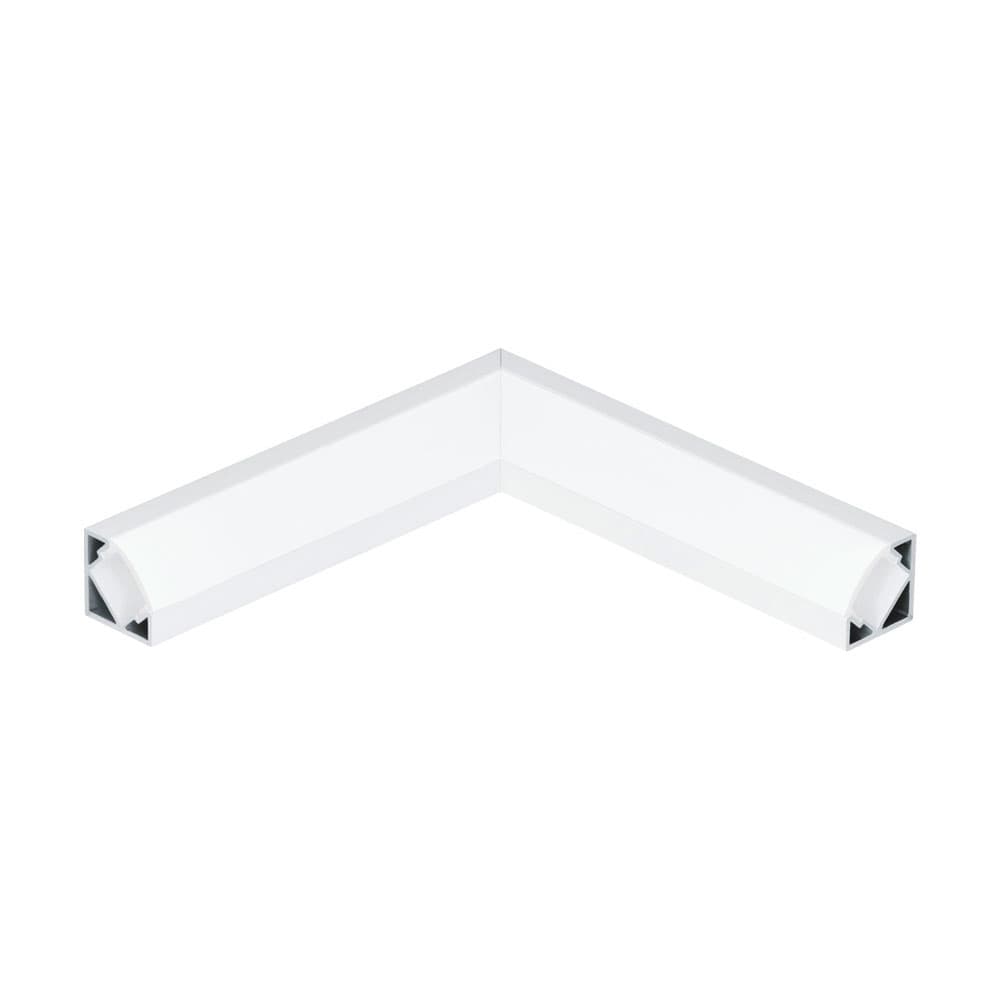 Eglo 98961 Профиль угловой 90° CORNER PROFIL 2 к арт. 98958, L110, алюминий, белый/пластик, белый