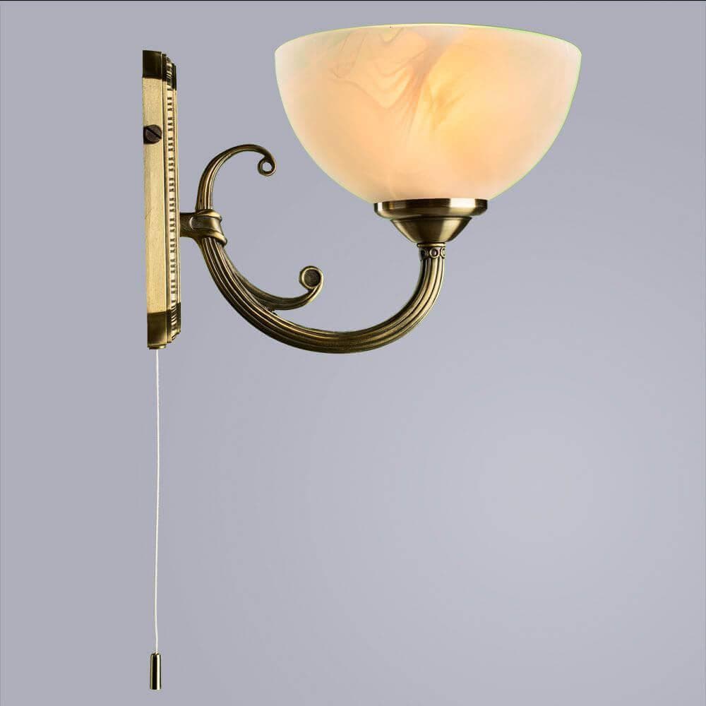 Arte Lamp Windsor Бронза/Белый Бра 40W E14 A3777AP-1AB — миниатюра 4