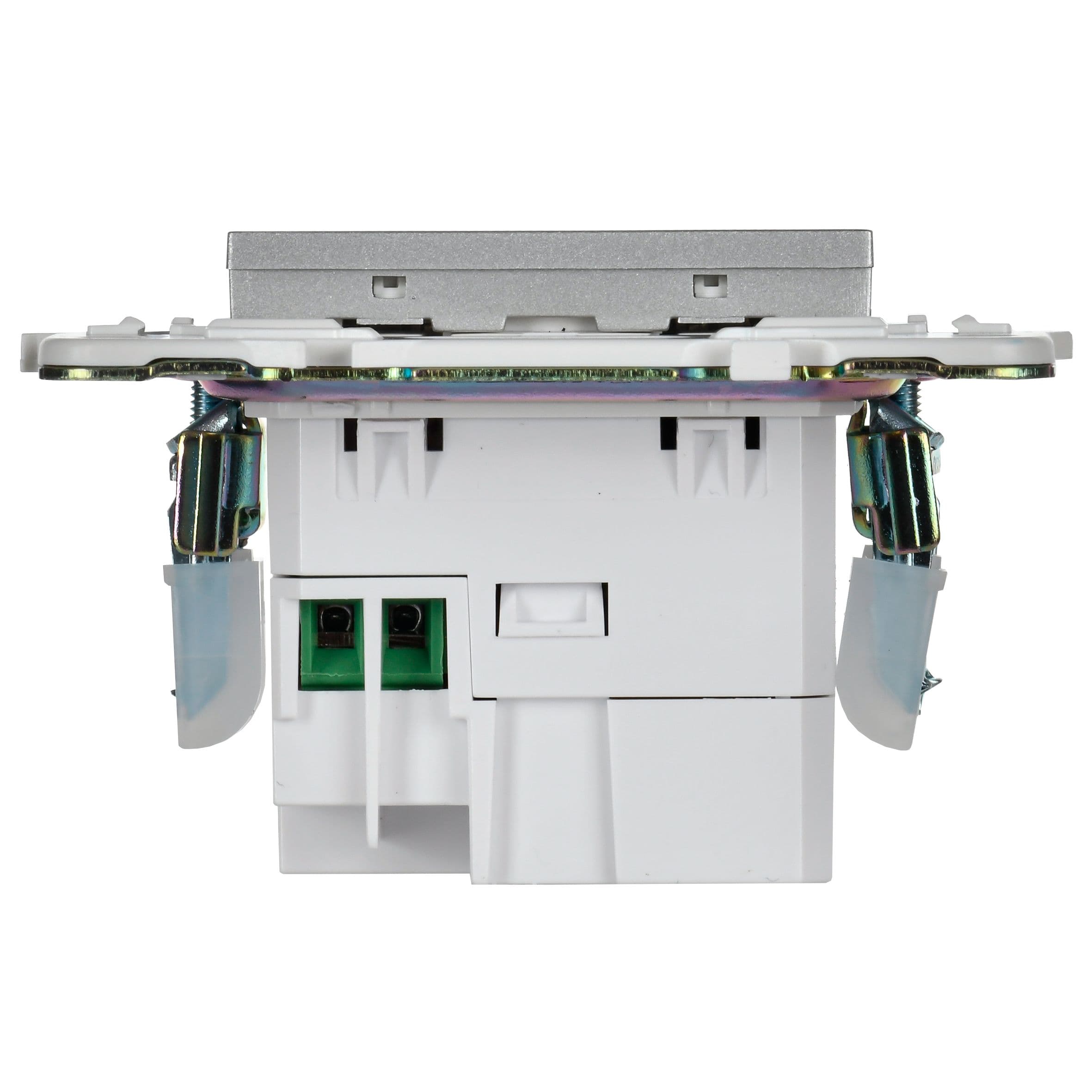 IEK SKANDY Серебряный Розетка USB A+A 3,1А SK-R15S — миниатюра 3