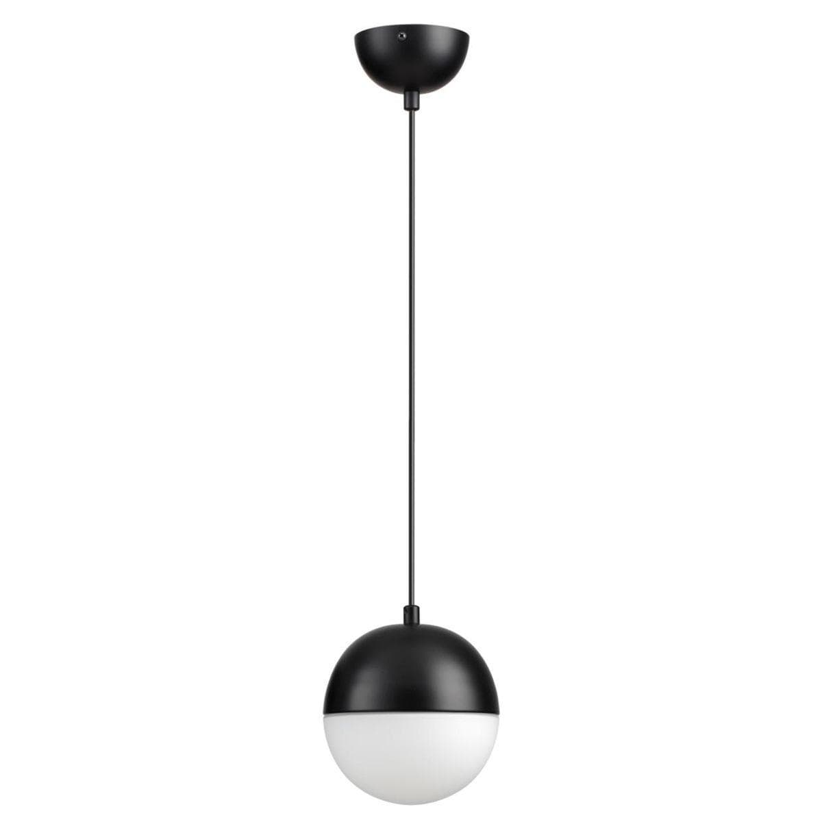 Odeon Light 4958/1 PENDANT ODL22 243 черный/металл/белый/стекло Подвес E27 1*40W PINGA