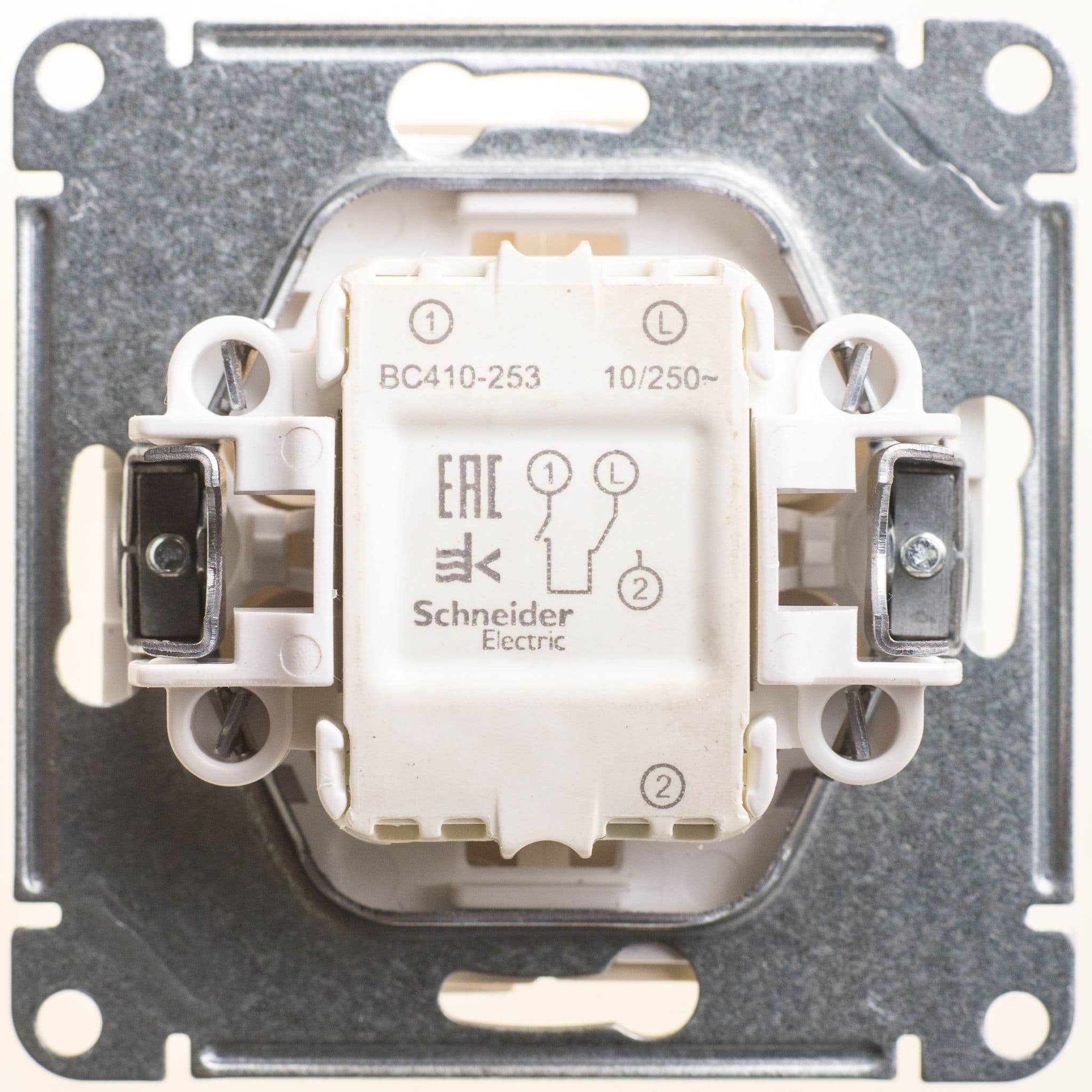 Systeme Electric Wessen 59 Беж Выключатель 2-клавишный, с мех. блокировкой для жалюзи — миниатюра 2