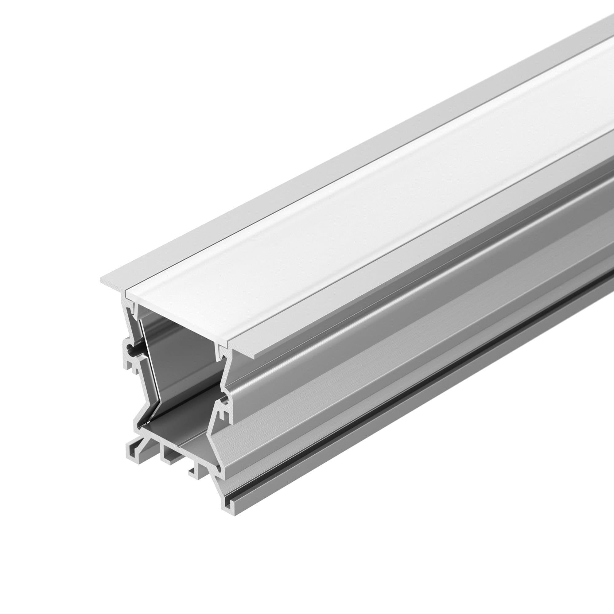 Arlight Профиль с экраном ALU-WIDE-FL-H35-2000 ANOD+FROST (Алюминий) 027887