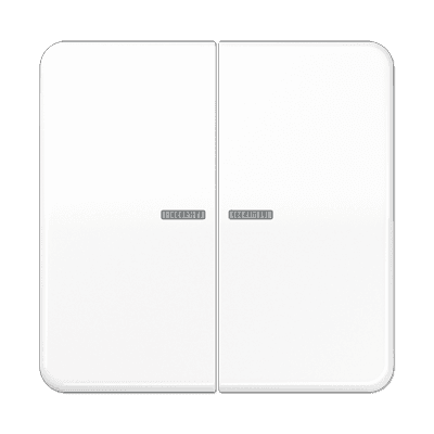 JUNG Клавиша для KNX кнопки, 2 группы с окошком дюропласт белый CD102KO5WW
