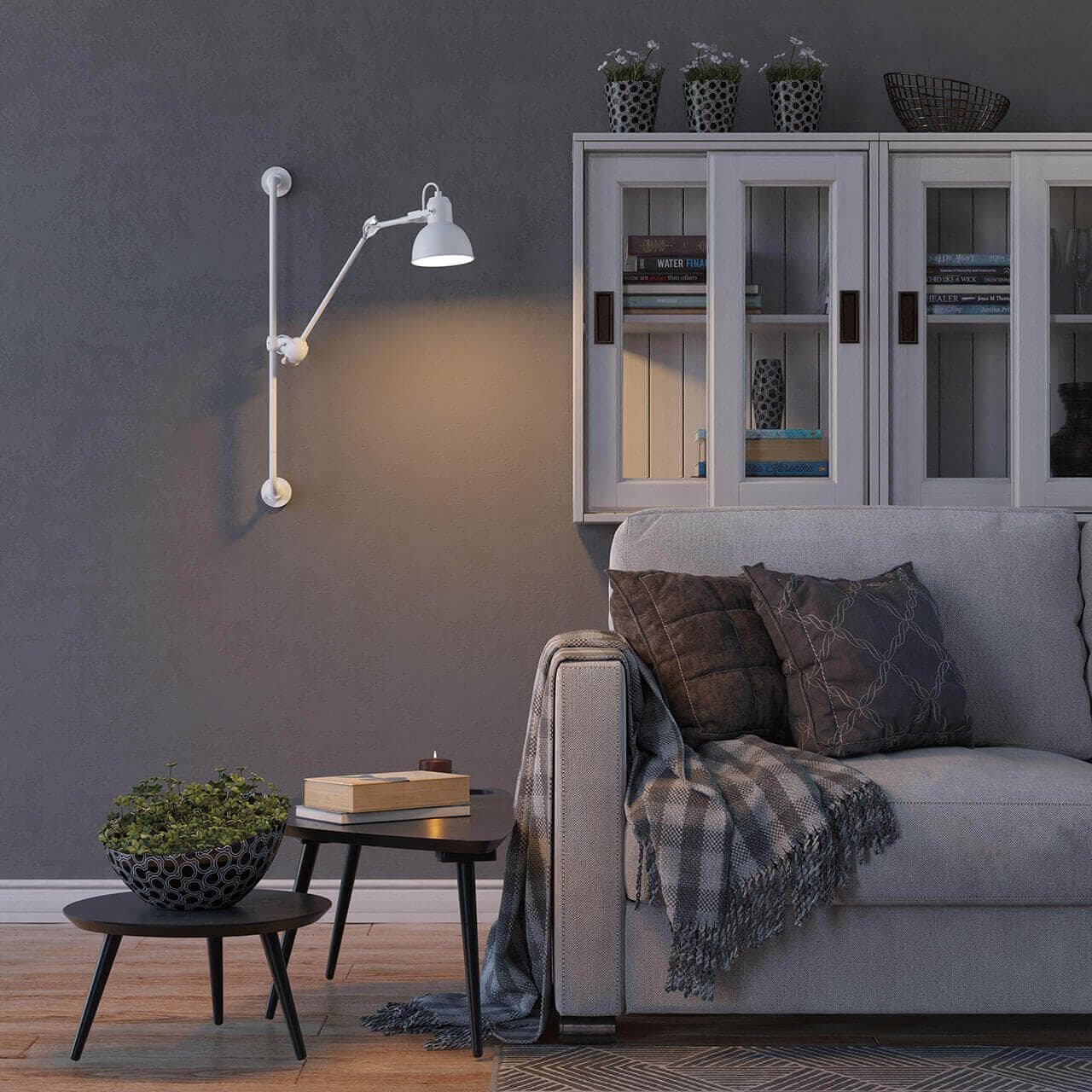 Odeon Light 4126/1WA ODL19 313 белый Бра на кронштейне Е14 1*40W ARTA — миниатюра 4