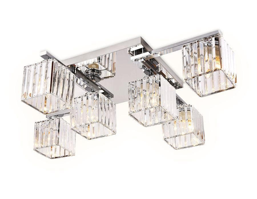 Ambrella Потолочный светильник TR5215/6 CH/CL хром/прозрачный E27/6 max 40W 870*630*220 — миниатюра 1