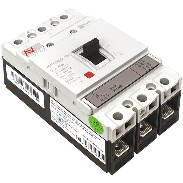 EKF Averes Автоматический выключатель AV POWER-1/3 160А 35kA TR — миниатюра 3