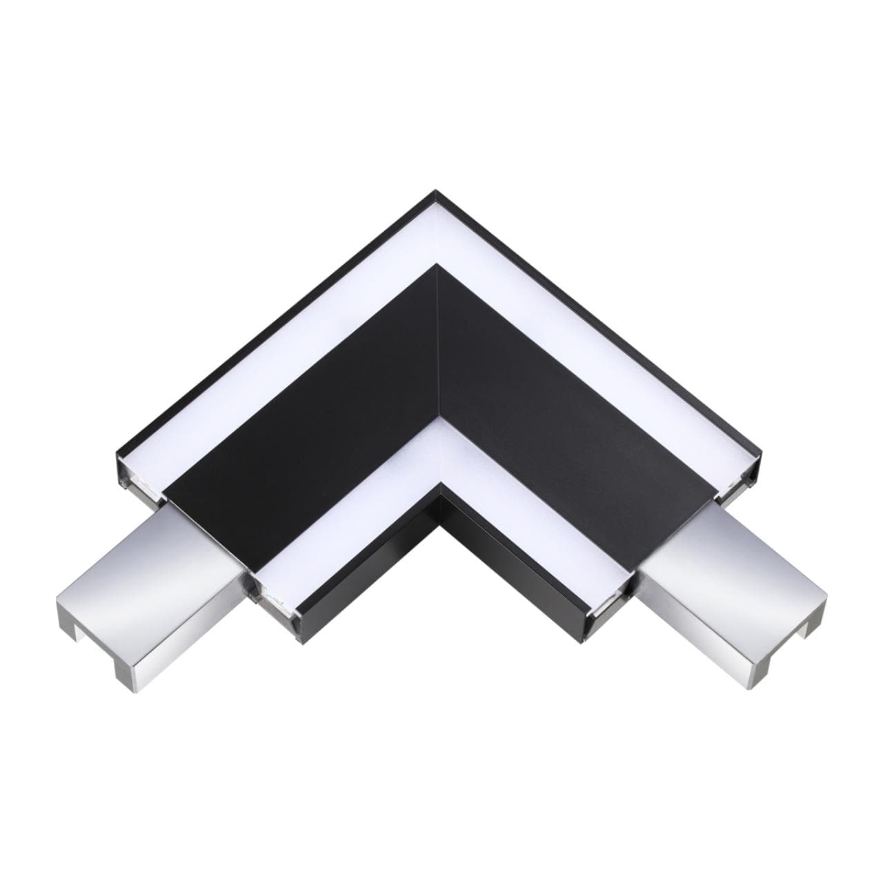 Novotech 135110 NT20 000 черный Соединитель угловой токопроводящий IP20 LED 6W только вниз 100-277V ITER