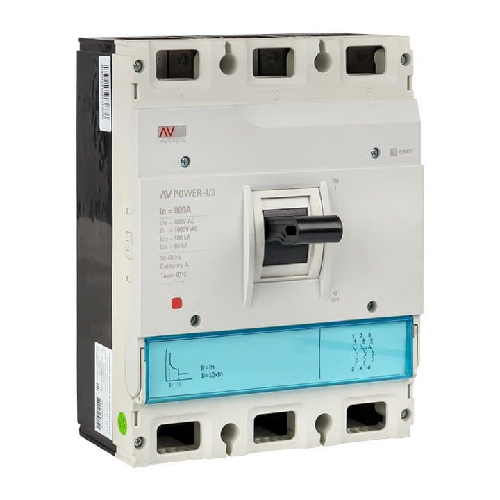 EKF Averes Автоматический выключатель AV POWER-4/3 800А 100kA TR — миниатюра 1