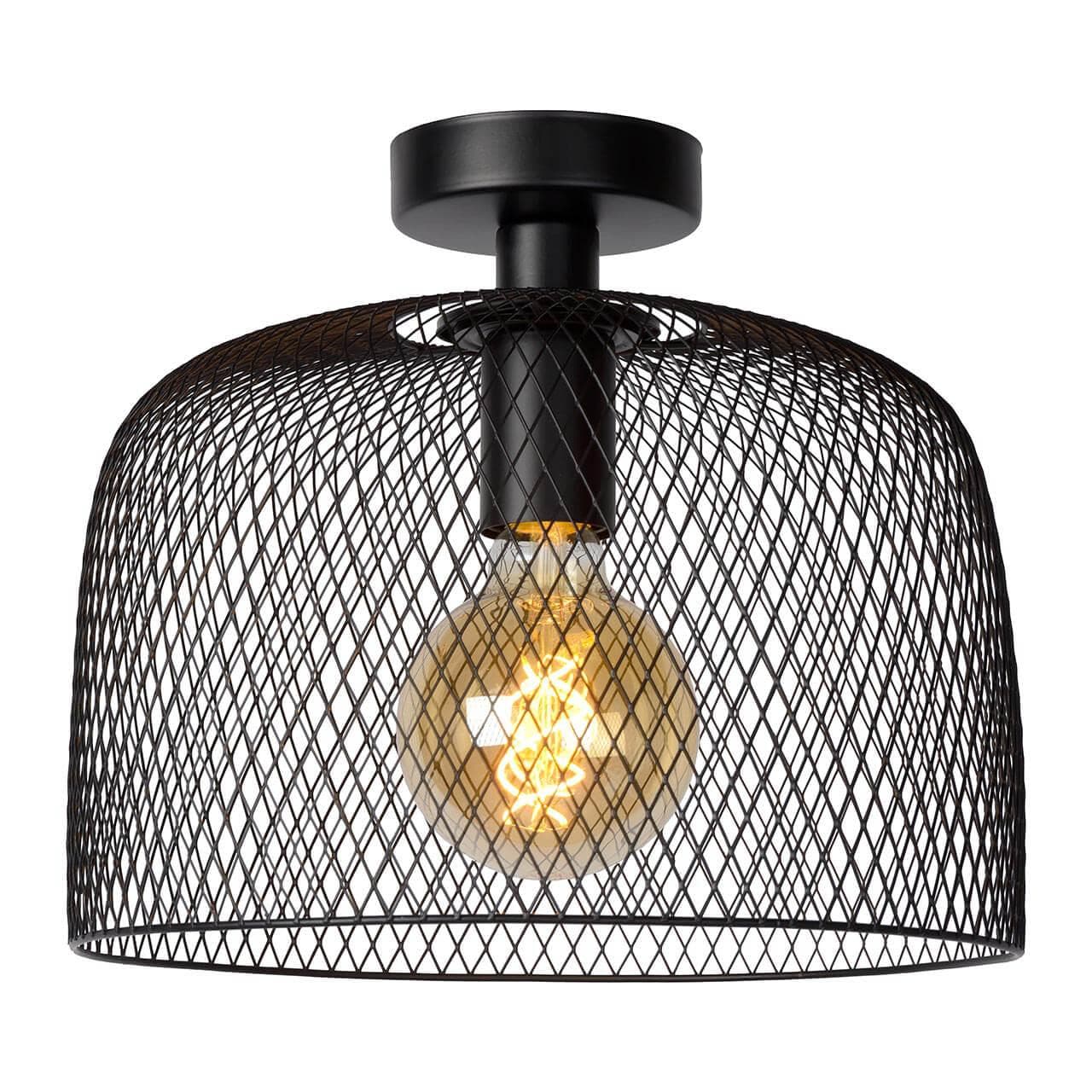 Lucide MESH Черный Потолочный светильник 43104/30/30 — миниатюра 3