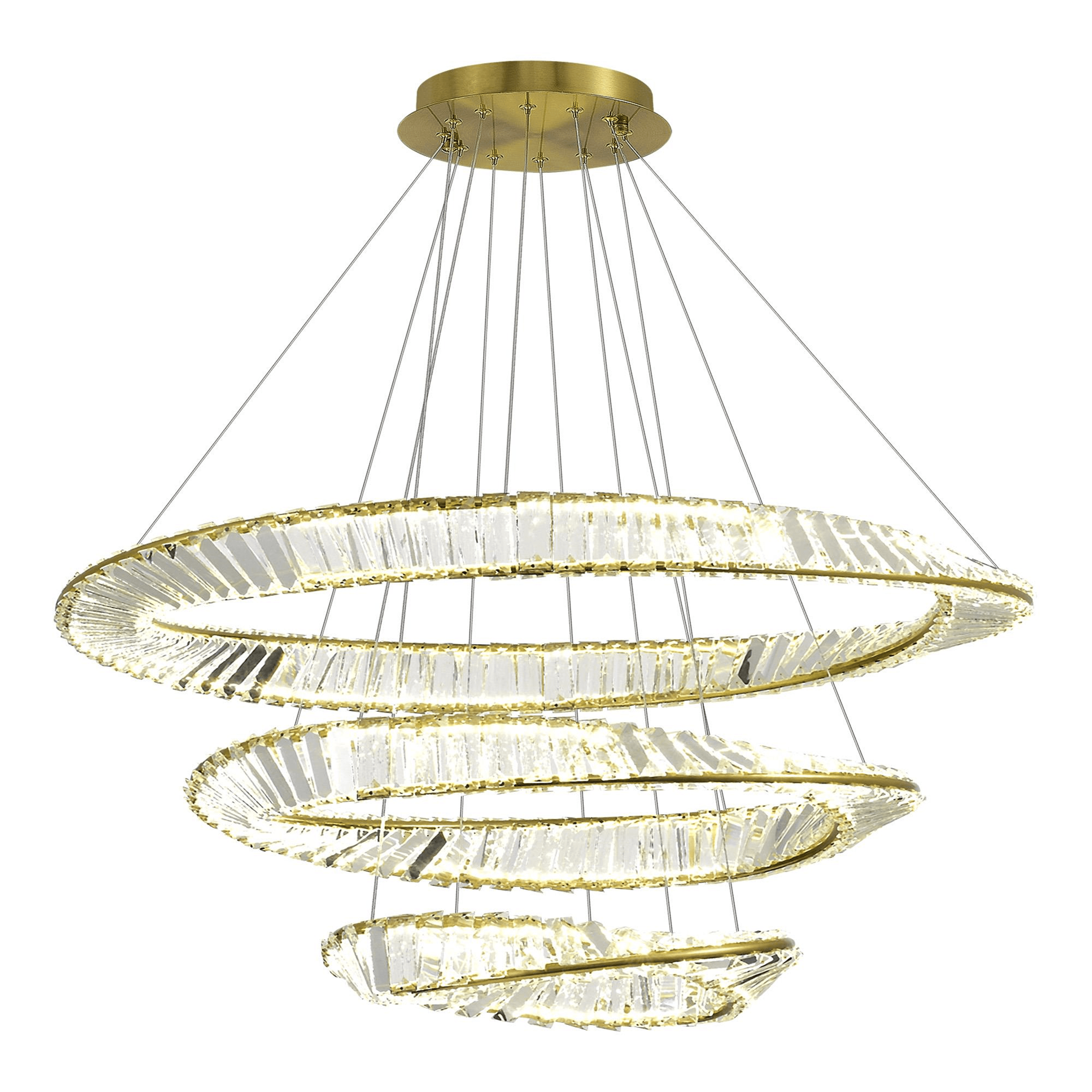 ST LUCE SL6204.301.03 Светильник подвесной Латунь/Прозрачный LED 1*97W 4000K