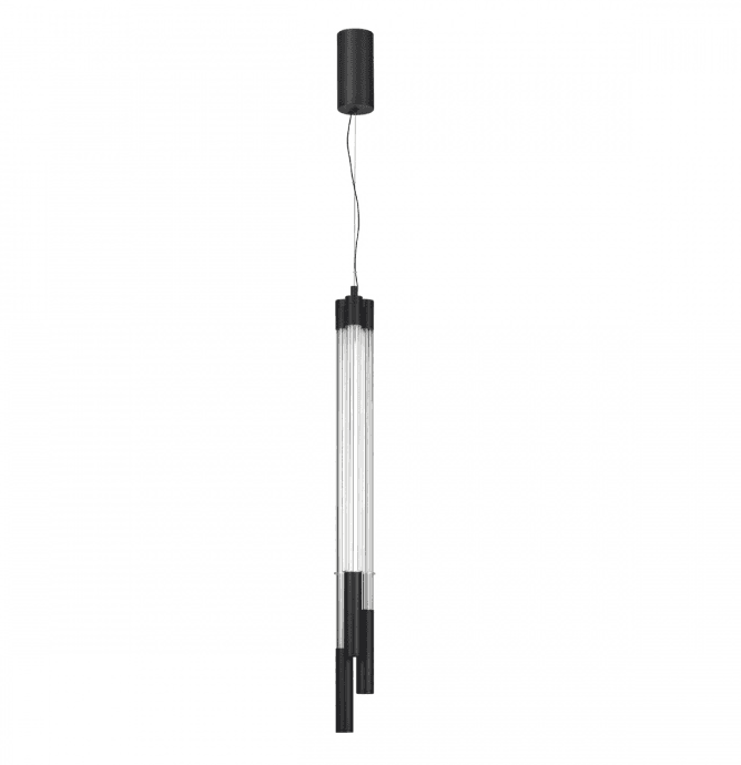 Odeon Light 4393/30L HIGHTECH ODL24 металл/черный/акрил Подвесной светильник IP20 LED 30W 1400Лм 3000K 220V ANTA