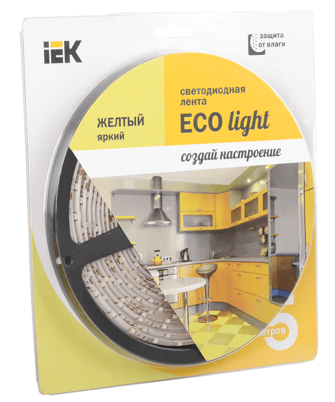 IEK Лента LED 5м блистер LSR-3528Y60-4.8-IP65-12V -eco — миниатюра 2