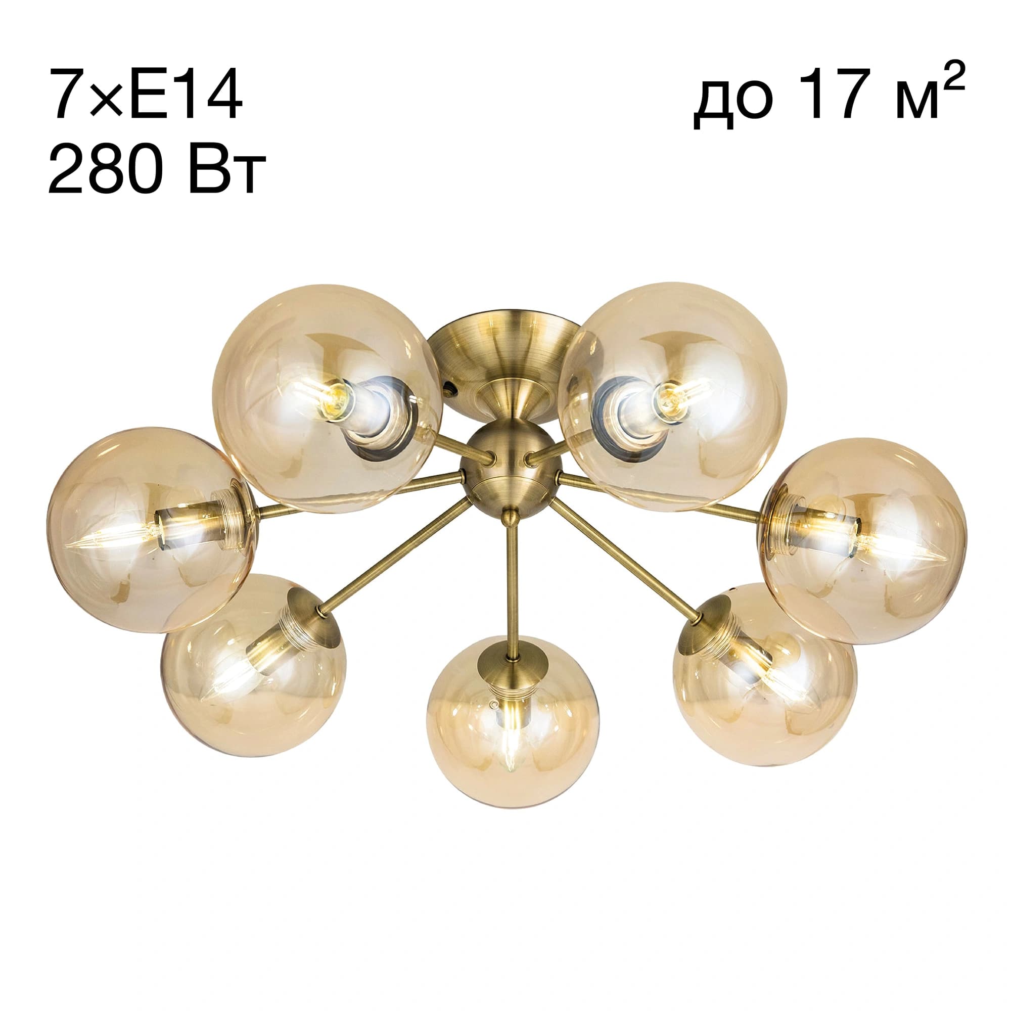 Citilux CL102173 Томми Бронза Люстра — миниатюра 1