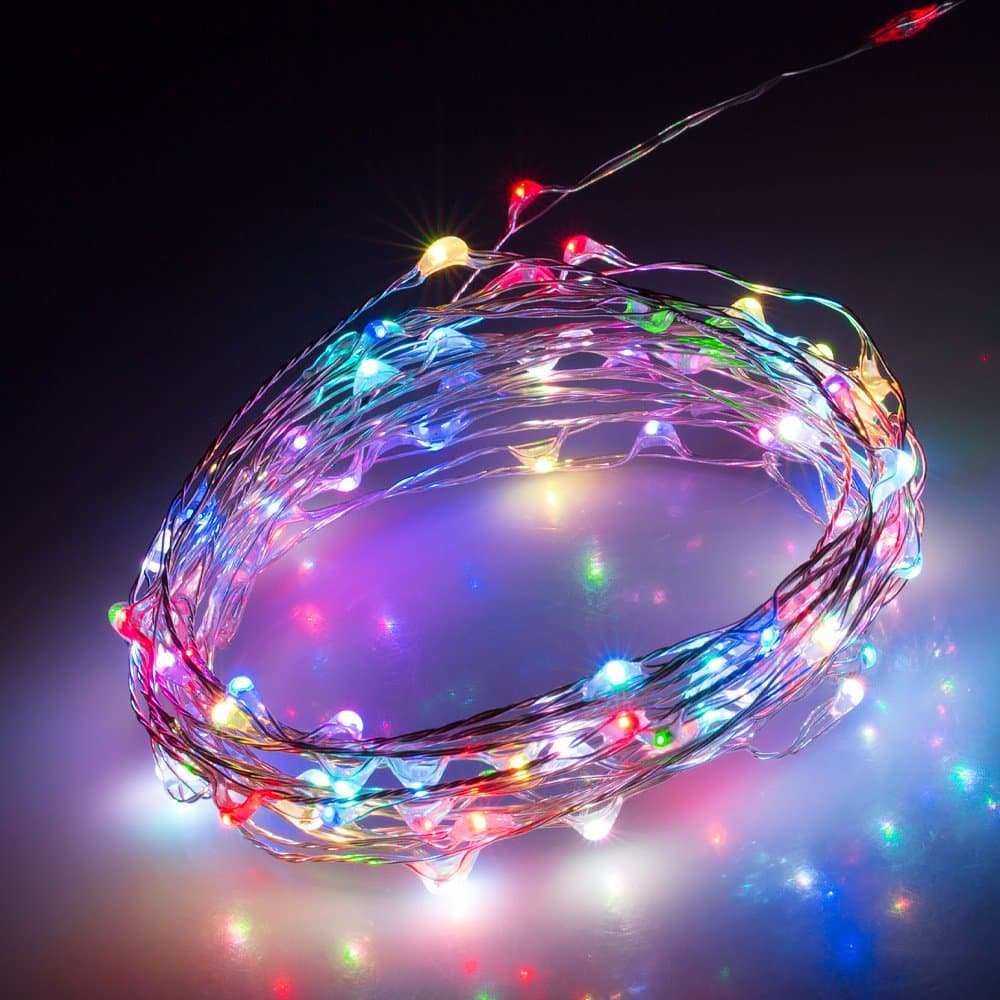 Arlight Светодиодная гирлянда ARD-CLASSIC-DEW-5000-CLEAR-100LED-STD RGB (12V, 3.2W) (Ardecoled, IP65) 034762