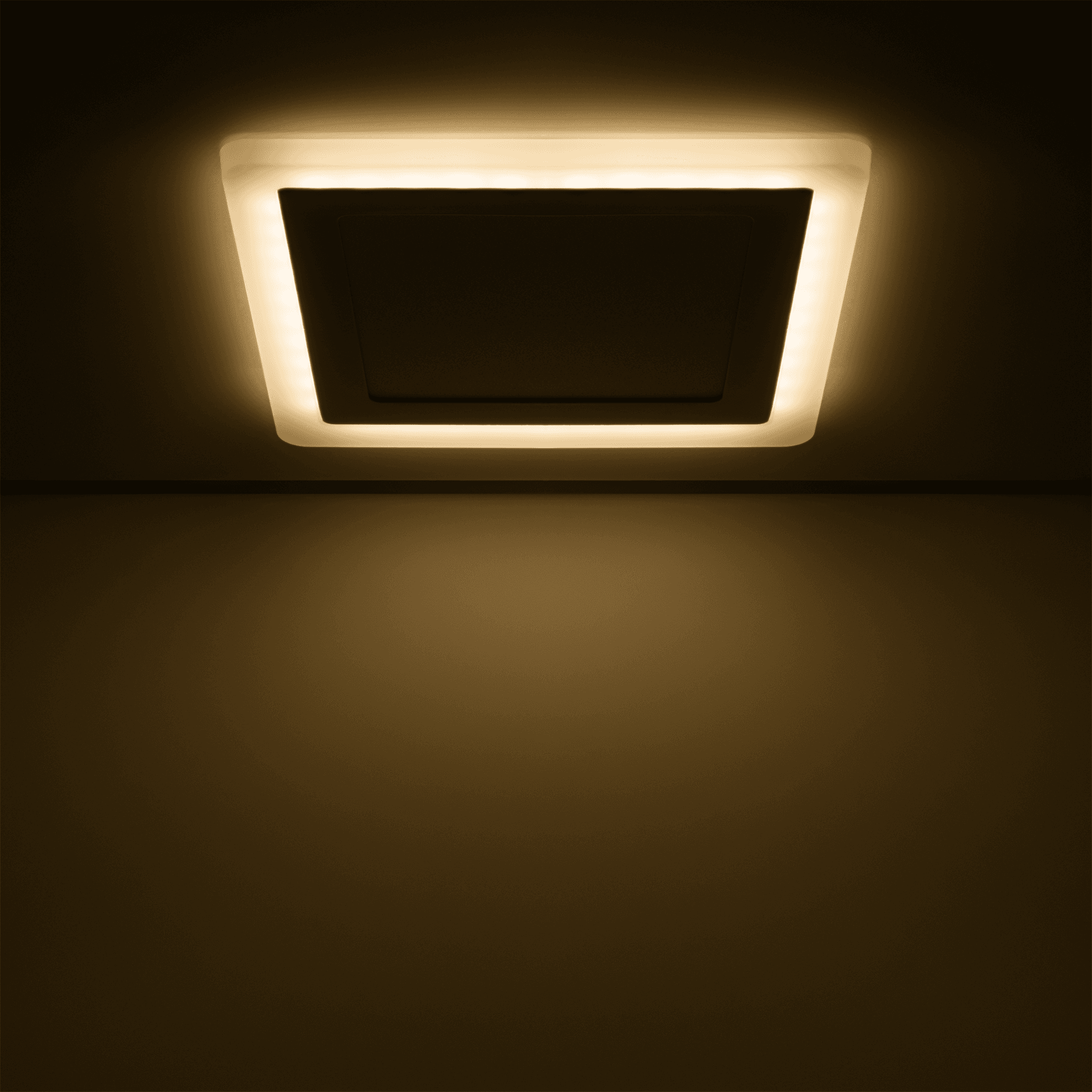 Gauss Светильник Backlight кв 12+3W 960lm 3000K 180-265V IP20 монт Ø170 190*190*31мм 3 реж LED BL124 — миниатюра 6