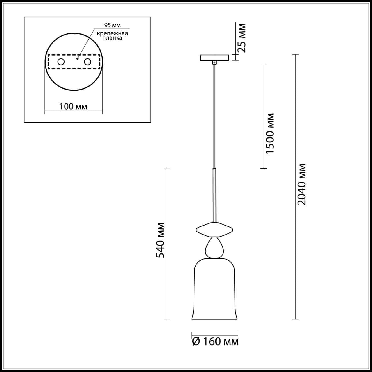 Odeon Light 4646/1 ODL20 370 золотой/коричневый/разноцветный Подвес E27 60W 220V BELLA — миниатюра 5